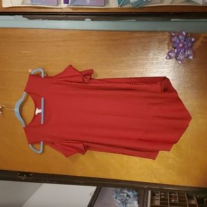 Womens Semi Sleeveless Red Top